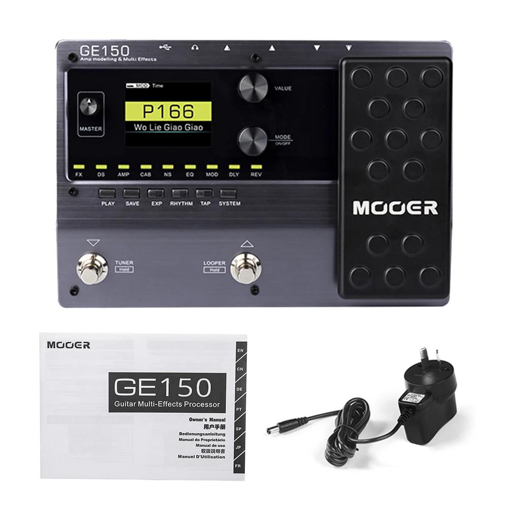 

MOOER-Digital Tube Amplifier GE150, Multiple Effects Pedal Processor for Guitar, 55 Amp Models, 9 Types of Effects, Loop Recordi