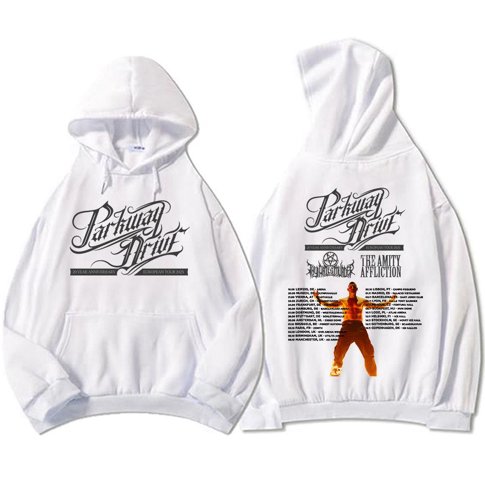 Parkway Drive 20 Year Anniversary European Tour 2025 Hoodies Rock Band Fashion Graphic Sweatshirts Winter Fleece Men Pullovers