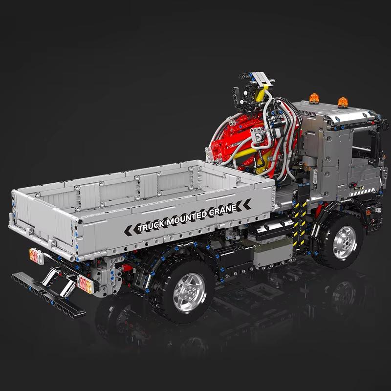 3767Pcs Technical Car Toys The RC Truck-Mounted Crane Transport Vehicle Building Block Brick Set Kids Christmas Gift Boys