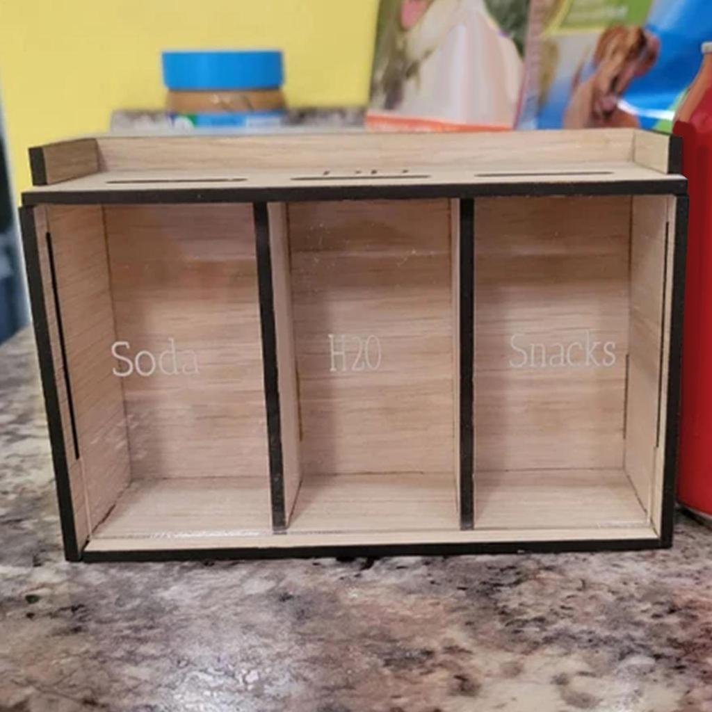 Money Saver for Cash Removable Wooden Coin Bank with Compartments Money Storage Organizer for Home Decoration Coin Banks