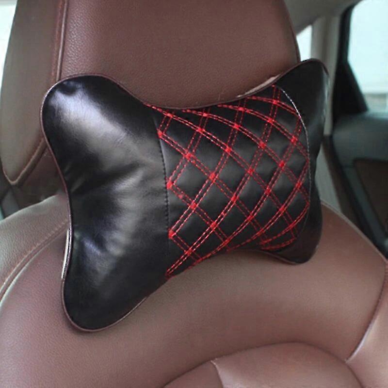 Universal Car Headrest Neck Support Pillow Four Seasons Universal Pu Leather+pp Cotton No Deformation Neck Pillow