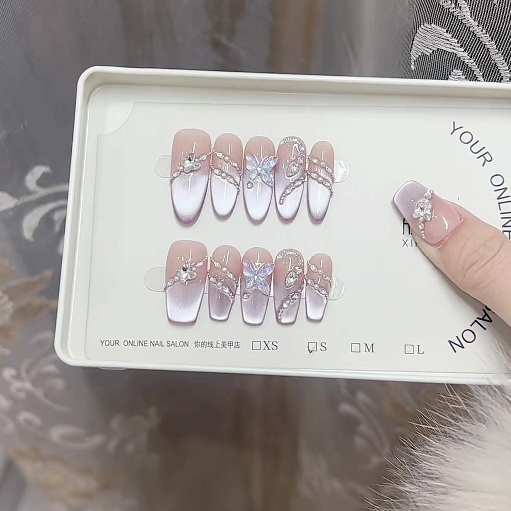 Pure Hand-made Phototherapy Wears Jia Jiuzili Huocao Eye Reusable Nail Art Patches Can Be Removed