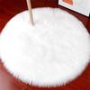 Round Fluffy Velvet Faux Wool Carpet for Bedroom, Sofa, or Chair