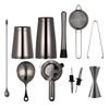 Cocktail Shaker Bar Set: Weighted Boston Shakers, Bar Strainer Set,Jigger, Muddler, Pineapple Bar Spoon, Ice Tong,Pourers