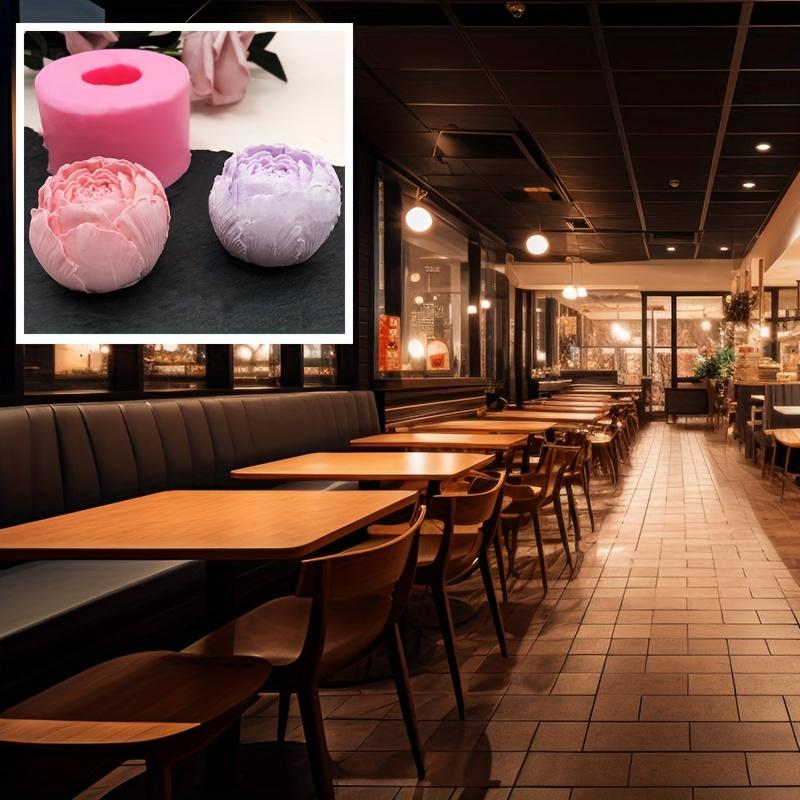 [Kreatives Backen] Florale Silikonform | 1 Stück | Flexibles Silikon | Kreative Backwerkzeuge | Dessertzubereitung | Rosen- & Pfingstrosen-Designs