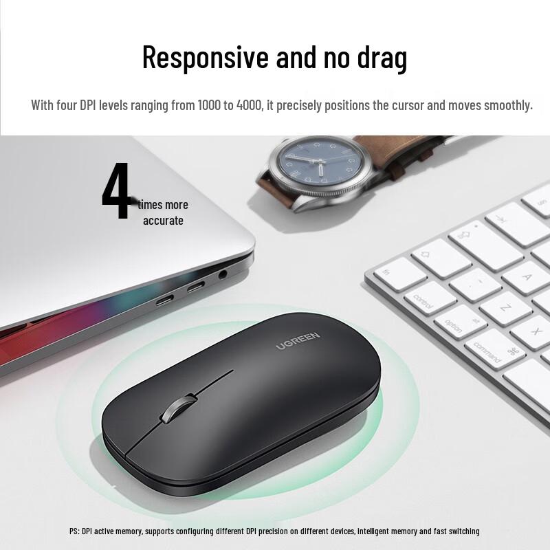 Ugreen MU001 Dual Mode Bluetooth Wireless Office Mouse