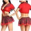 Foreign Trade European and American Sex Underwear Sexy Transparent Student Clothing Sailor Clothing Short Skirt Small Chest Uniform Temptation Set Who