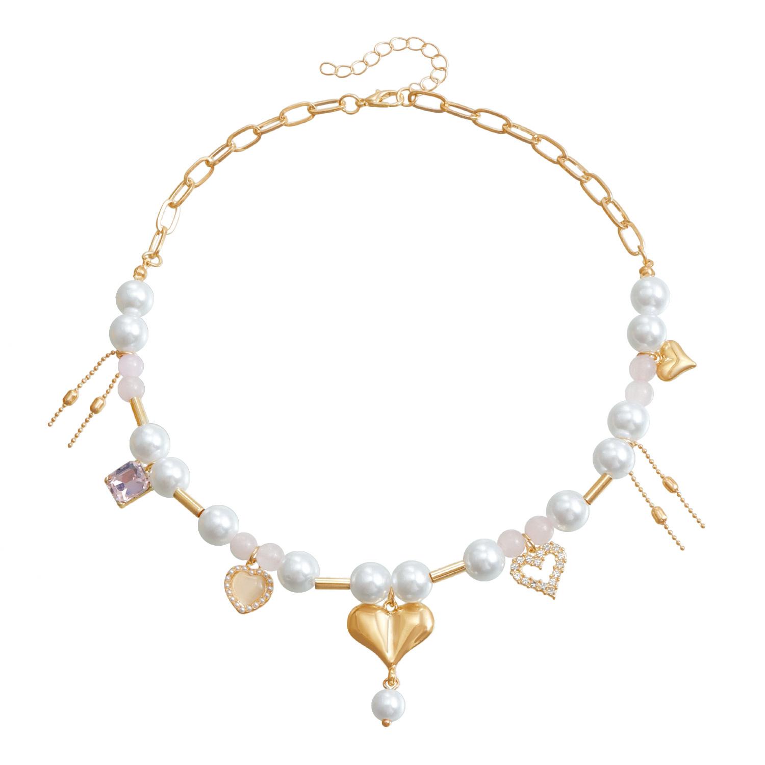 

Ювелирные изделия из жемчуга, натурального камня, металлической трубки, ожерелье, бабочка, ракушка, персонализированные креативные предметы