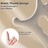 Ergonomic Wave Edge Thumb Massage Tool - PP Material for Deep Tissue Relaxation, Facial Contouring & Acupressure, All-Season Use