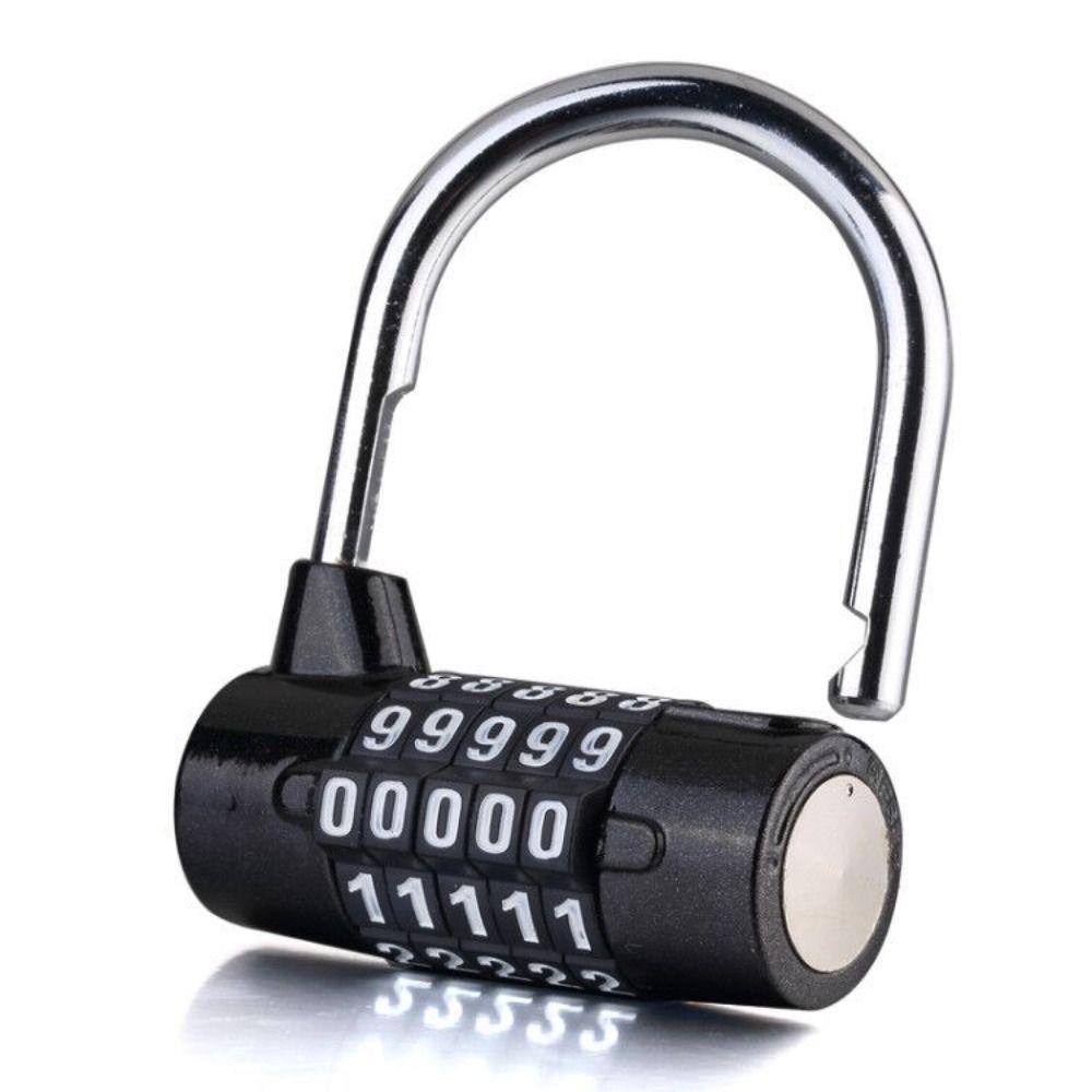 5 Digit Number Combination Padlock Security Code Lock Portable Travel  Password Lock  Baggage