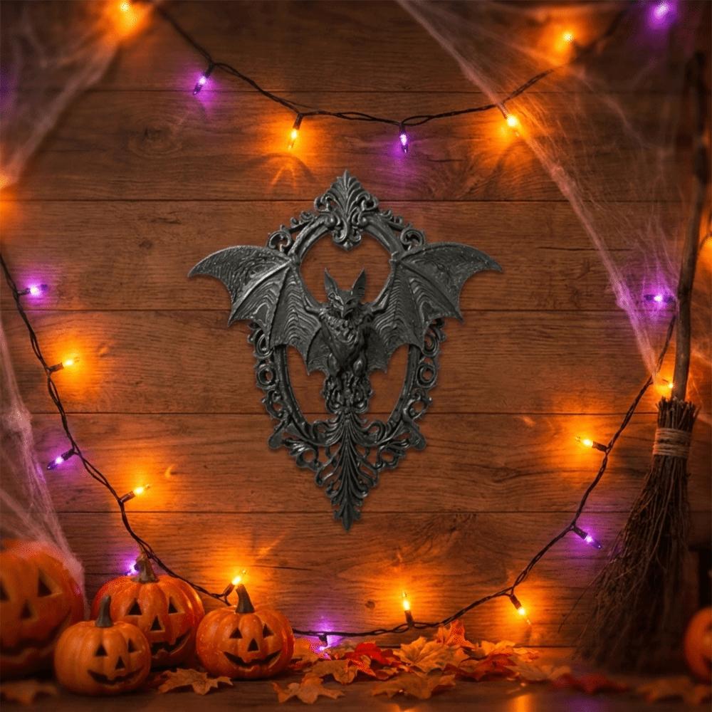 Dekorative Fledermaus Wandplakette 3D-Druck Halloween Wandbehang Gotische Fledermaus Wanddeko Gotisches Zimmer