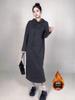 Korean Style Elegant Hooded Wool Coat - Warm, Comfortable, Simple, Versatile, Long Sleeve for Vacation.