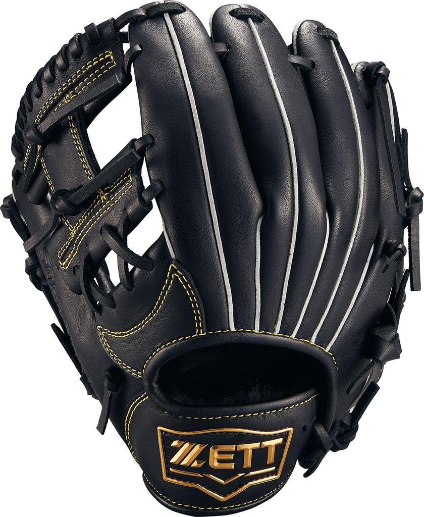 ZETT Youth Baseball Soft Black BJGB74510F Glove, Steer, All-Around, Left-Handed Throw, (1900), Size SS,