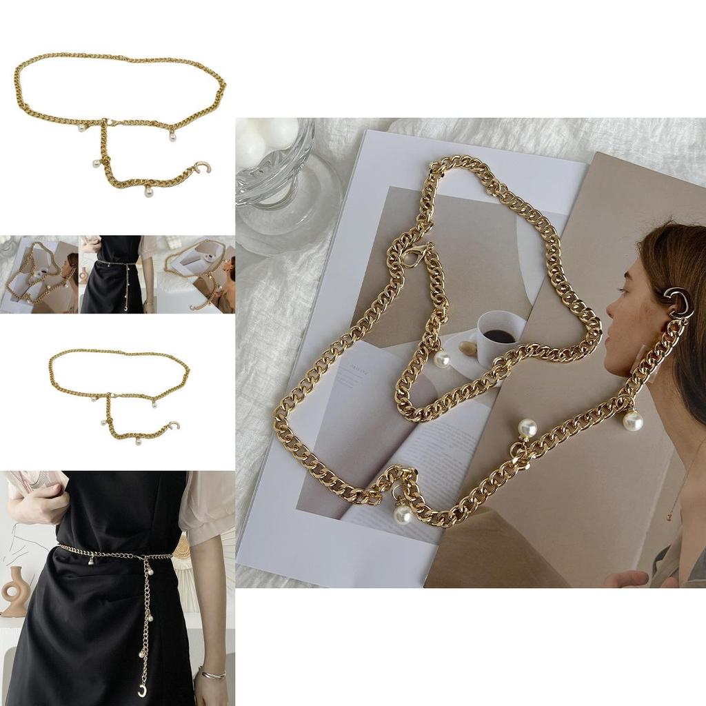 Trendy Summer Gold Metal Chain Waist Belt For Women Ideal For Chic Fashion