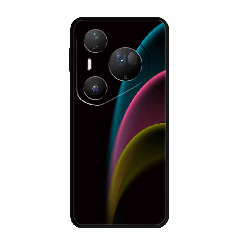 Flower Phone Case For Huawei Pura 70 80 Pro Plus Silicone TPU Cover for Pura80 Pro+ Pura70 Ultra Para Black Back Soft Protector