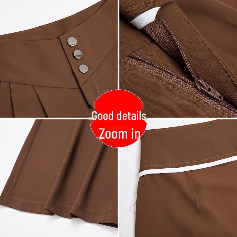 Ice Silk High-Waisted Wide-Leg Pants – Summer Thin, Draping Style for Petite, Middle-Aged Women, Versatile and Casual
