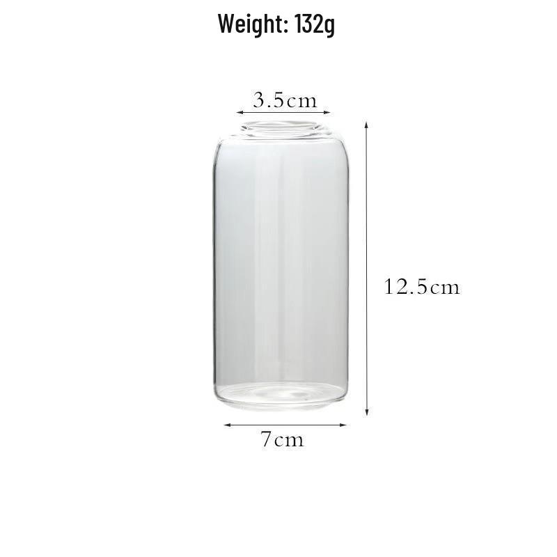 Cylindrical Glass Flower Vase for Wedding and Home Décor