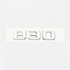 Pro Mercedes Benz Brabus C W203 W204 W205 kupé Odznak kufru auta Logo Samolepka Písmena B20 B30 D30 450 650 ABS Emblém Chrom Stříbrná