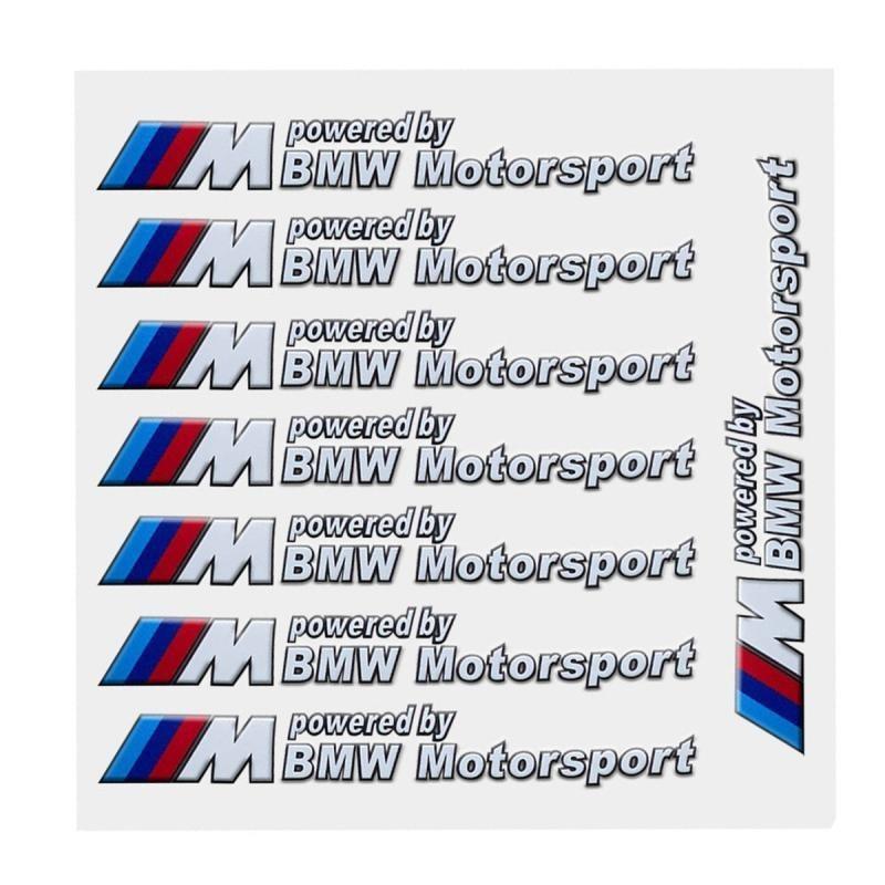 BBJT8 Car Decoration Strip Trunk Sticker Decals Decal For Bmw M Power Performance Logo E28 E30 E34 E36 E46 E60 E90 F84 F87 X1 X3 X5 X6