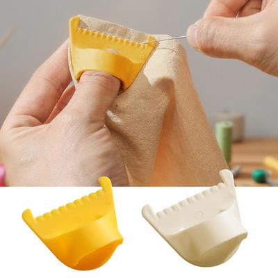 4 Stuks Doe-het-zelf Handnaaidhulpmiddelen Vingerbeschermer Huisnaaien Lockstitch Naaistencil Accessoires Beschermende Vingerhoedjes 0,3/0,4 cm