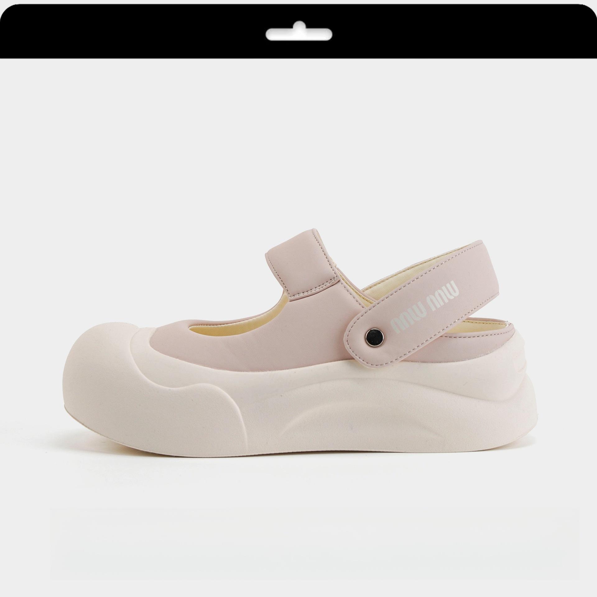 

Цзыянь Дневник Циндао~ Летние новые толстоподошвенные уродливые милые туфли Мэри Джейн с дышащей повседневной подошвой для женщин 40