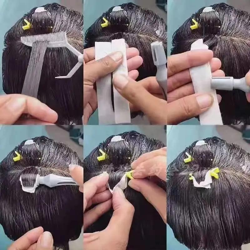 3 pc/Set New Positioning Perm Texture Combs For Barber Shop Professional Women Girls Hairdressing DIY Hair Curling Positioning