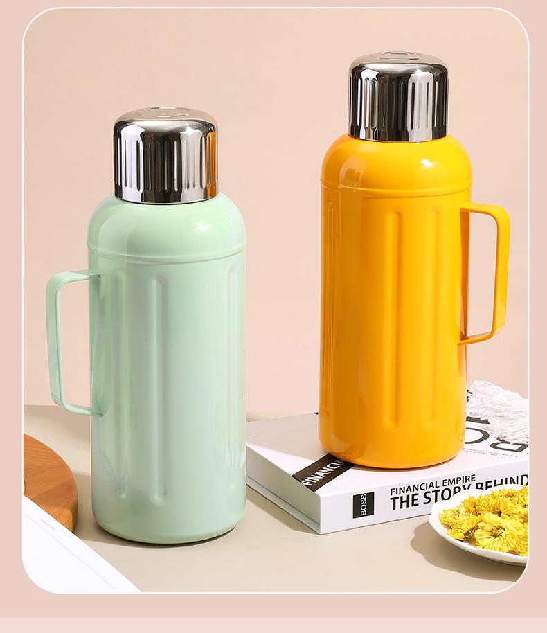 Zhenmei Smart Thermos with Temperature Display and Handle - Tea Separator Stewing Pot for Home Use