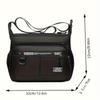 Nylon Herren Brusttasche mit großer Kapazität und mehreren Schichten - Sportliche Umhängetasche mit mehreren Fächern und Seitentasche, für Reisen und Outdoor-Aktivitäten