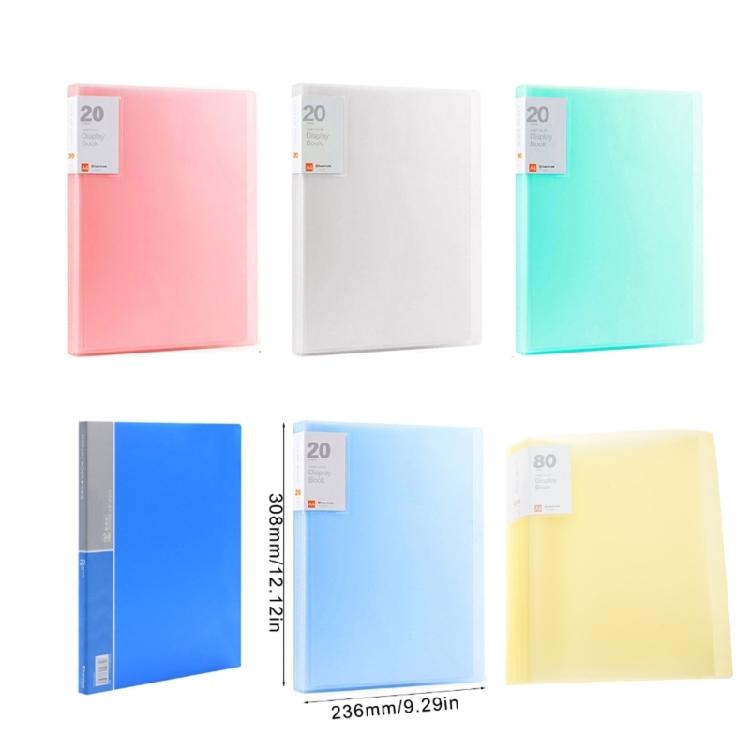 A 4 Clear Test Papers Organizers 80 Pages File Folder Large Capacity Storage Folder Document Bag