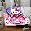 Customizable HelloKitty13 Throw Blanket – Personalized Name, All-Season Cozy Snug Blanket, Machine Washable, Personalized Blanket