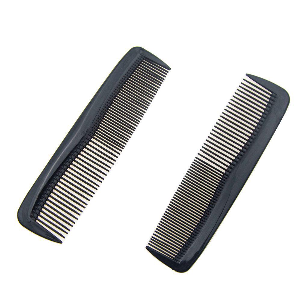 Dual-Sided Comb with Fine and Coarse Teeth for Straight Hair Styling - Portable Household Tool