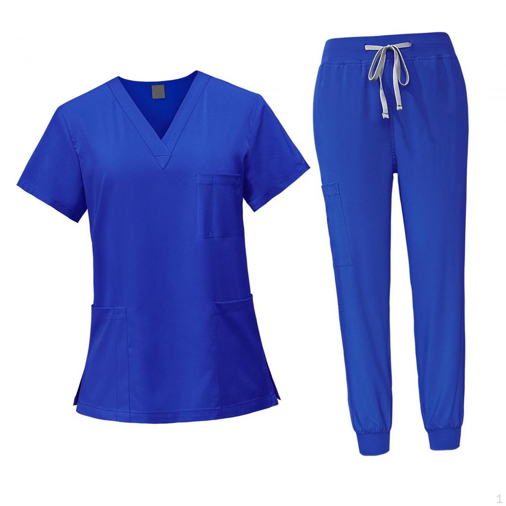 Pflege Peeling Set, Krankenschwester Arbeitskleidung, Arbeitskleidung, Oberteil und Hose für Spa Kosmetik
