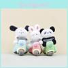 Cute Plush Motorcycle Bunny Panda Dog Toy With Music And Soft Short Fur Design