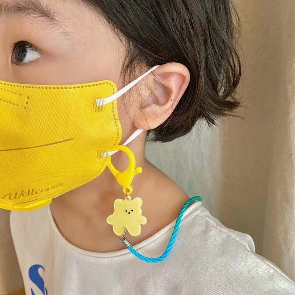 Bear Cartoon Hanging Neck Child Mask Lanyard Mask Rope Children Mask Chain Sunglasses Lanyard