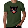 Vintage Black Cat Tshirt Graphics Vintage Unisexs T Shirts Pack