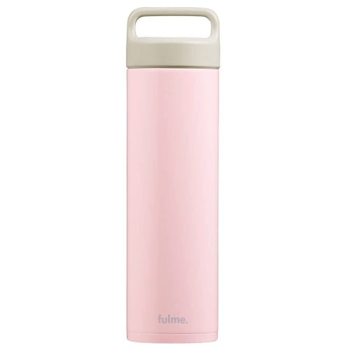 IRIS OHYAMA Fullme Stainless Steel Water Bottle/Tumbler/Mug, 600ml, Glossy Pink, with Lid and Handle, Insulates Hot and Cold Water, Vacuum Insulated,