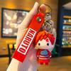 10pcs/set Anime Naruto Keychain Fashion Jewelry Cartoon Figure 7CM PVC Model Cartoon Bag Doll Pendant Toys Gift