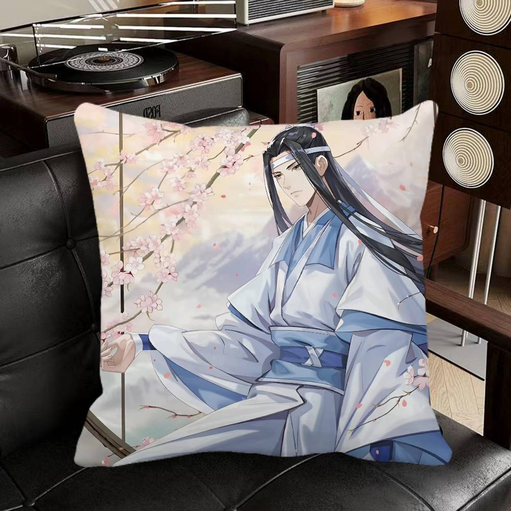 Lan XiChen Mo Dao Zu Shi Anime Pillow Case Square Pillow Bedroom Sofa Leisure Comfort Cushion Car Home Decoration