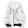 Cashew Flower Hong Kong Style Fake Two-piece Jacket Youth Baseball Uniform Hooded Jacket Men's Autumn and Winter Jacket Men
