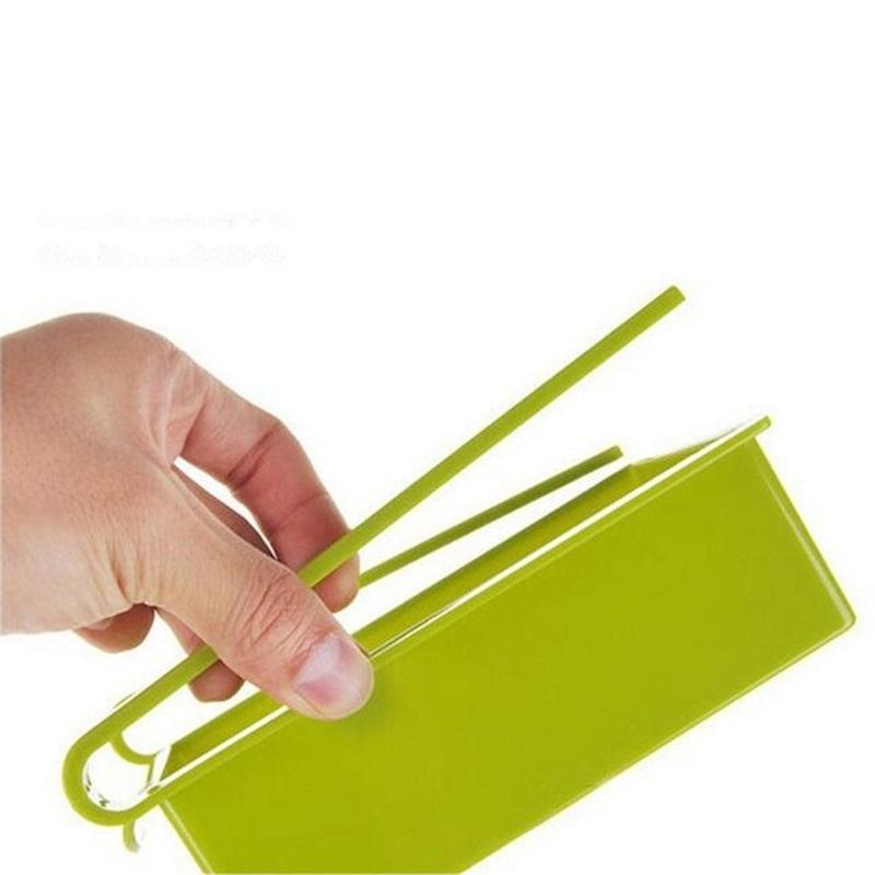 2Pcs Durable ABS Storage Rack Sliding Kitchen Refrigerator Fridge Shelf Holder Storage Box Home Supplies