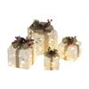 1Set LED Lighted Gift Boxes for Festive Decorations, Powered by Main, LED Lights