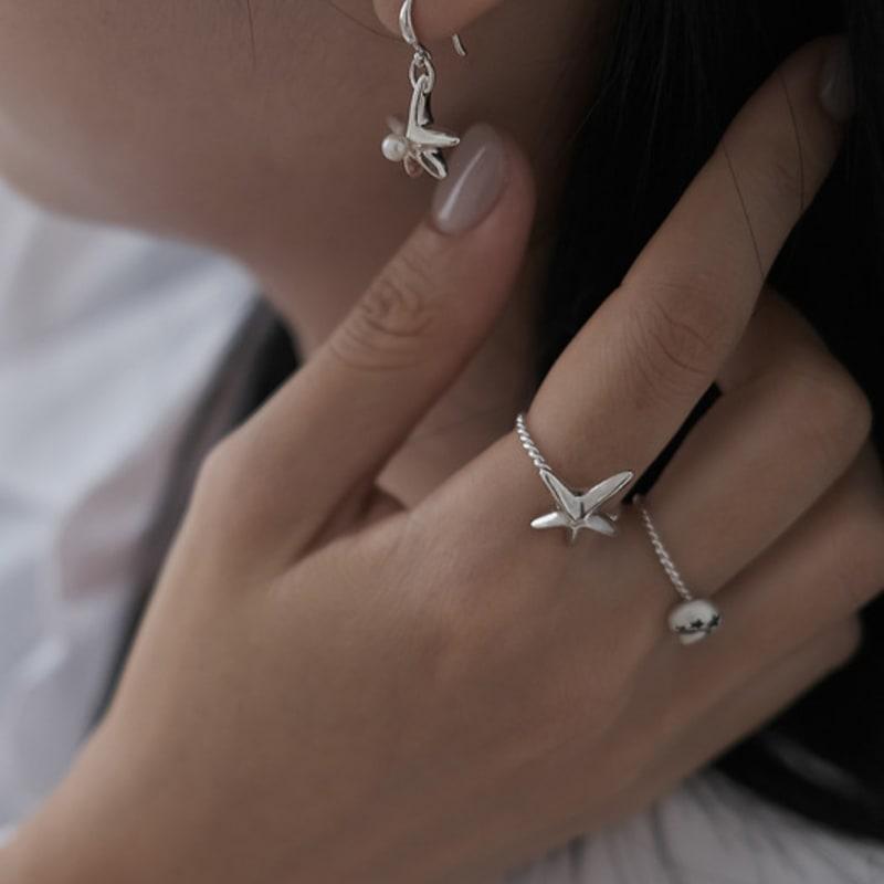 Reinheart Starfish Pearl Earring