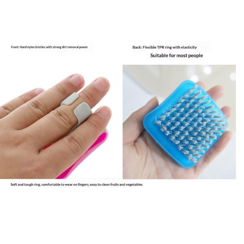 Fruit Cleaning Brush Set for Apples Oranges and Grapes MultiFunctional with Soft Bristles Food grade ABS Material