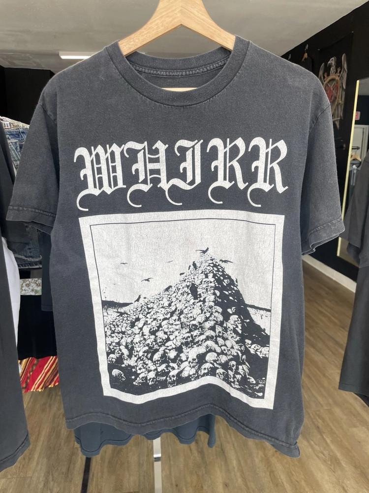 2000-е Whirr Band Черепа Гора Перепечатанная Односторонняя Футболка Полный Размер S-5XL Унисекс Футболка XXXXL