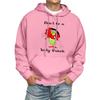 Men's Print Hooded Sweatshirt Long-Sleeve Casual Pullover Hoodie Hooded Sweatshirt