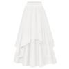 Women's Irregular Mid-Length Skirt with Elastic Waist