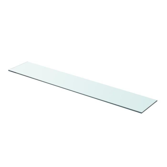 Panneau d'étagère - vidaXL - Verre transparent - 90 x 15 cm - Verre trempé - Contemporain