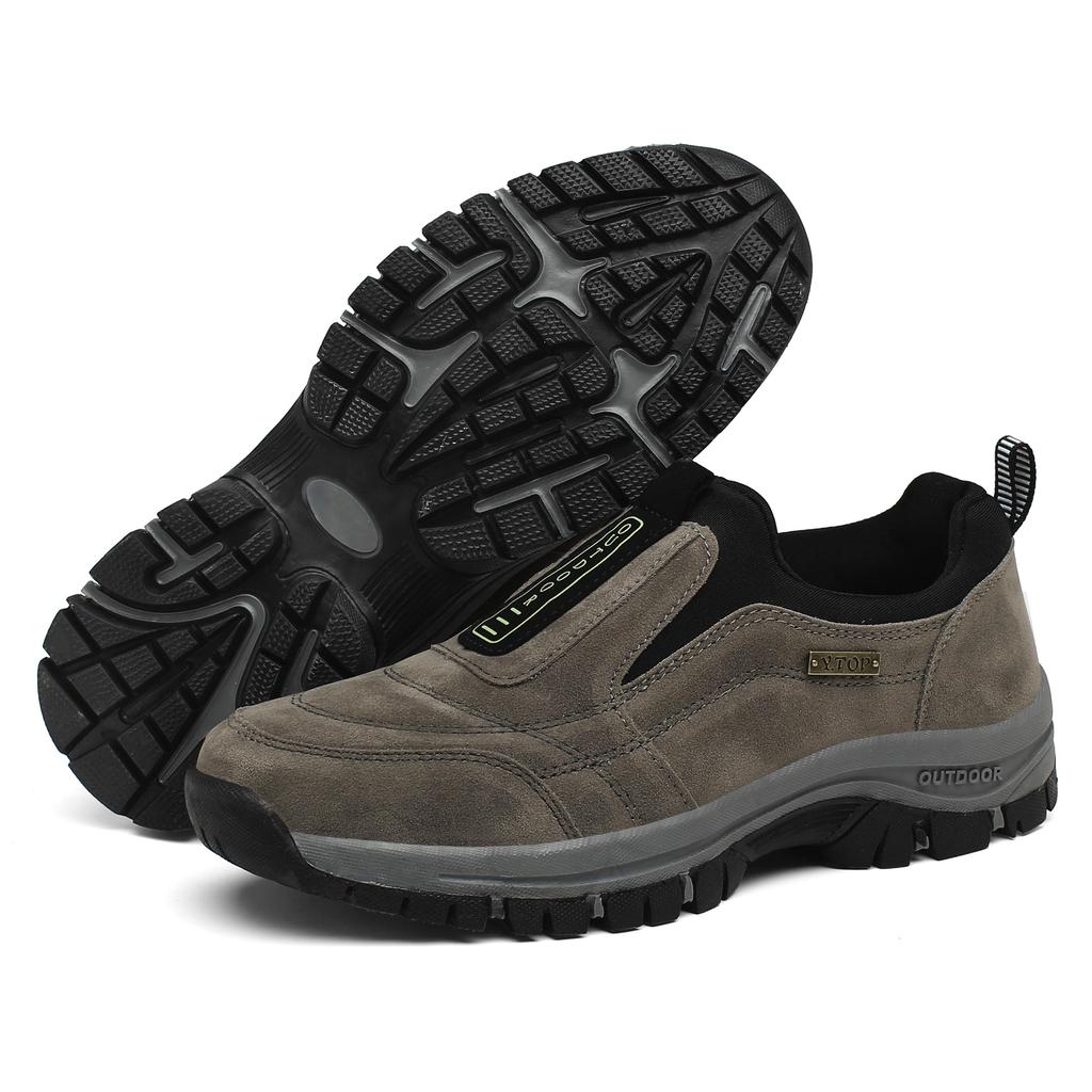 Zapatos de exterior para hombre de gran tamaño, zapatillas de deporte, zapatos de cuero de ante, zapatos de senderismo para hombre