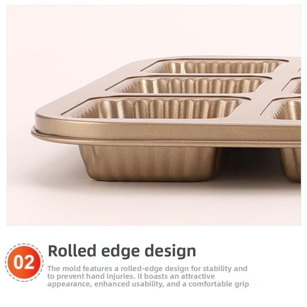 Forma do muffinek 6/12 komorowa, kwadratowa, do pieczenia w kuchni, nowa tacka na muffinki, gadżety domowe