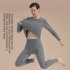 Men's Cotton Thermal Underwear Set: Autumn Base Layer Sweater and Trousers